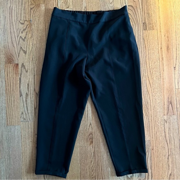 🆕 EUC Vince Camuto Wear to Work black cropped pull on pants size 1x - Picture 2 of 8